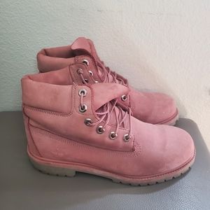 Youth Pink Timberlands